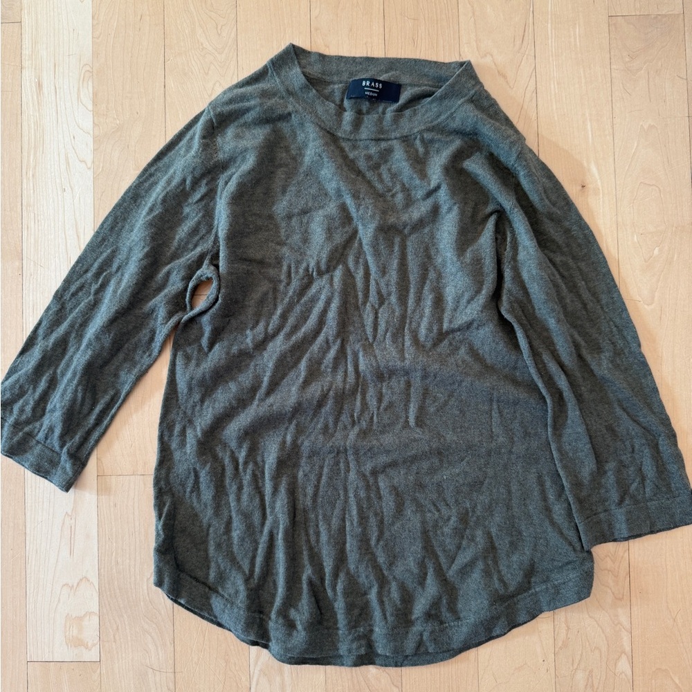 Cotton Silk blend 3/4 Sleeve Top